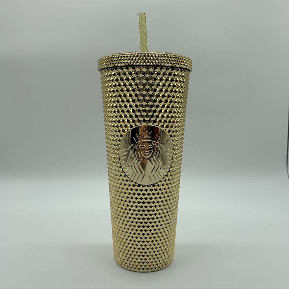 Starbucks Gold Chrome Studded Tumbler